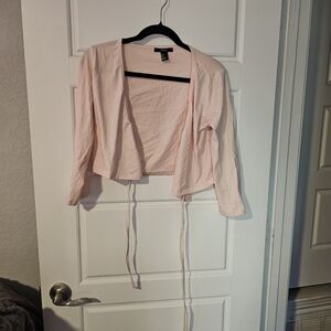 Forever 21 wrap shrug blush pink